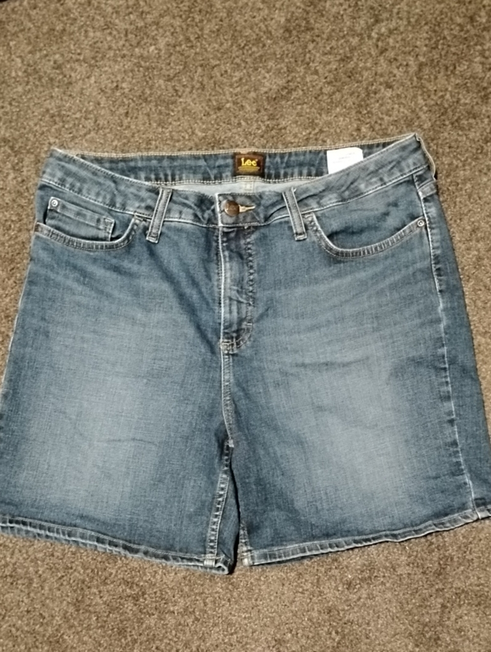 Lee Medium Indigo Denim Shorts